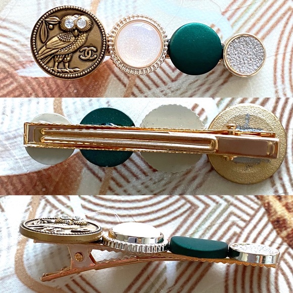 Handmade Design Button Hairpin - Owl - Picture 2 of 3